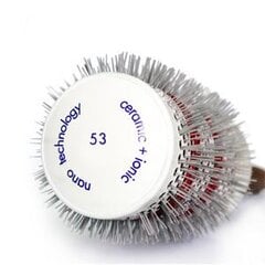 Plaukų šepetys Xhair, apvalus, keramikinis, 53 mm, 1 vnt. цена и информация | Расчески, щетки для волос, ножницы | pigu.lt