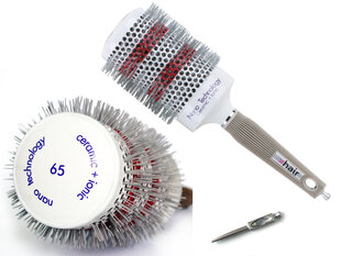 Plaukų šepetys Xhair, apvalus, keramikinis, 65 mm, 1 vnt. цена и информация | Расчески, щетки для волос, ножницы | pigu.lt
