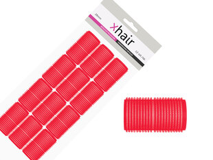 Plaukų voleliai Xhair, 28 mm, 12 vnt. цена и информация | Расчески, щетки для волос, ножницы | pigu.lt