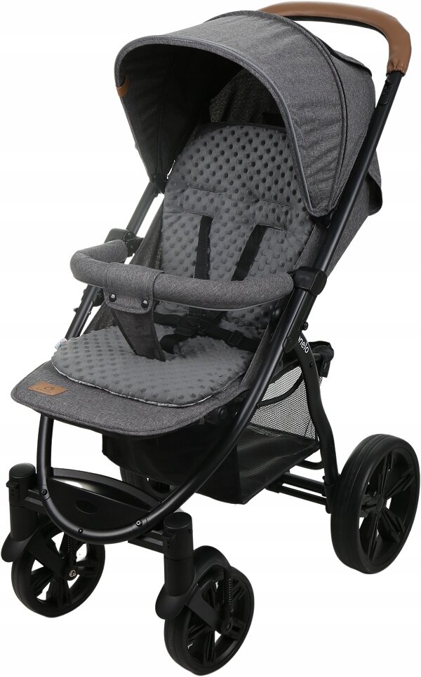 Vaikiško vežimėlio įdėklas Babymam, Gray, 71x35 cm kaina ir informacija | Vežimėlių priedai | pigu.lt
