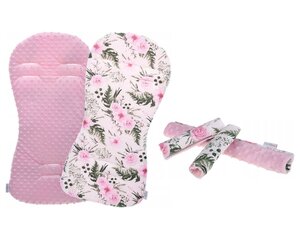 Вставка для коляски Babymam, зеленый, Pink, 71x35 cm цена и информация | Аксессуары для колясок | pigu.lt