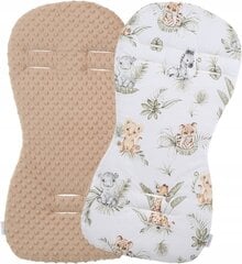 Vaikiško vežimėlio įdėklas Babymam, Beige, 71x35 cm kaina ir informacija | Vežimėlių priedai | pigu.lt