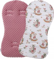 Vaikiško vežimėlio įdėklas Babymam, Pink, 71x35 cm kaina ir informacija | Vežimėlių priedai | pigu.lt