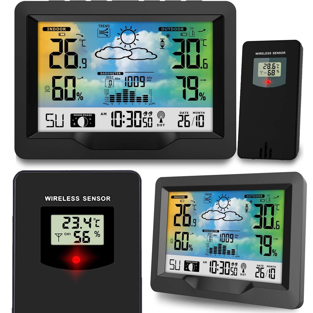 Meteorologinė stotis, Berdsen BD-901 kaina ir informacija | Meteorologinės stotelės, termometrai | pigu.lt