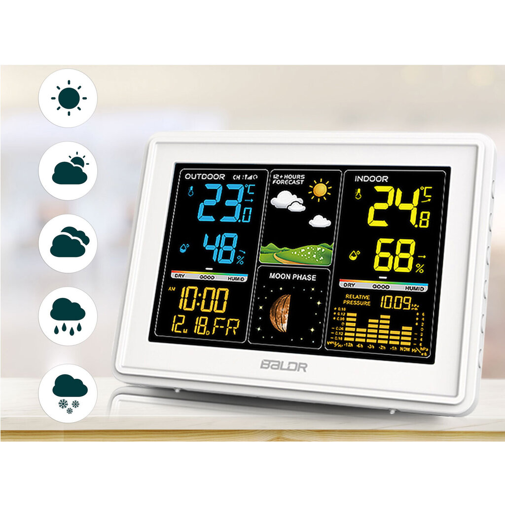 Meteorologinė stotis, Balor BD-907 цена и информация | Meteorologinės stotelės, termometrai | pigu.lt
