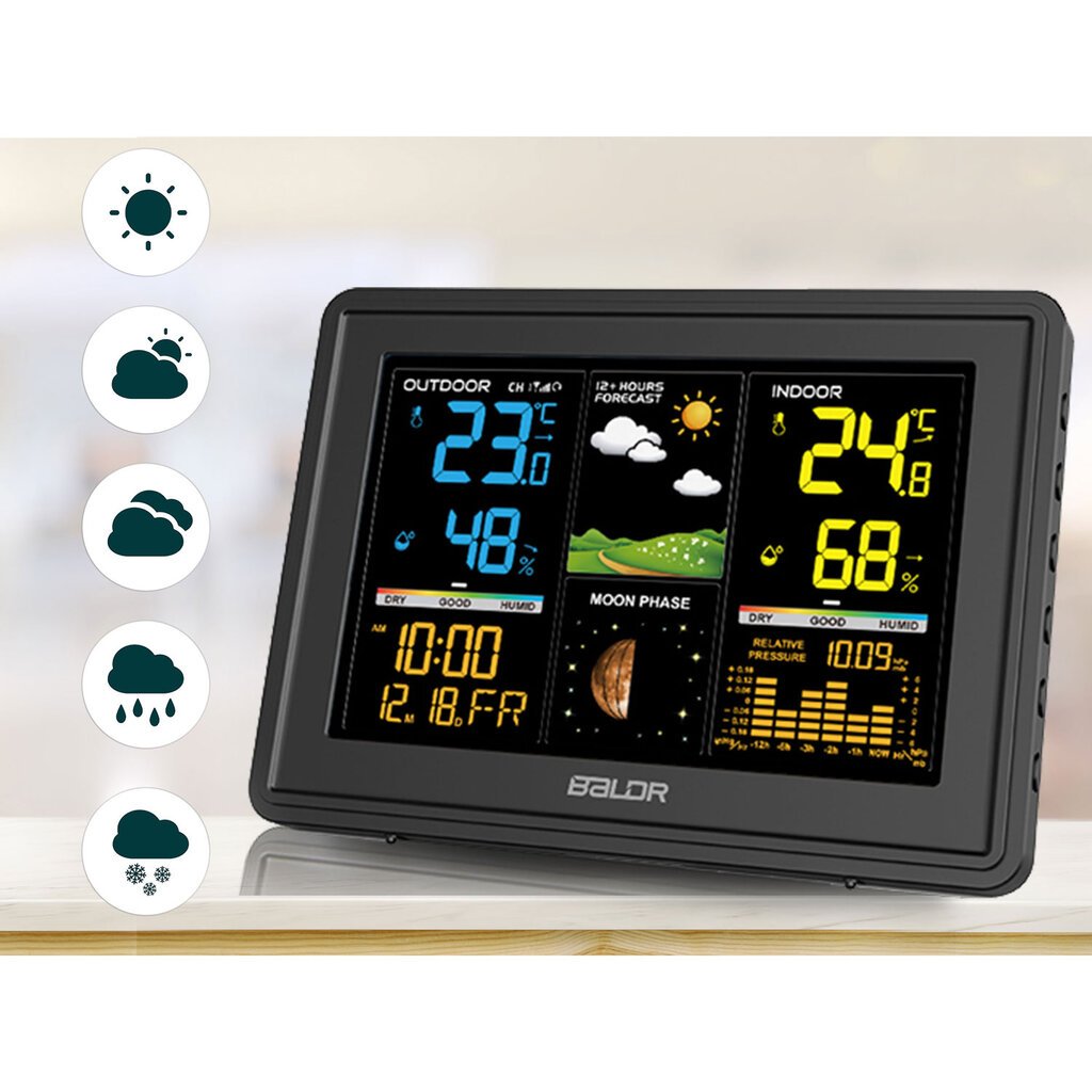 Meteorologinė stotis Balor BD-907 kaina ir informacija | Meteorologinės stotelės, termometrai | pigu.lt