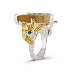 Серебряное (925) кольцо с драгоценными камнями, код f50345, EU-58 (~18,5 мм) F50345EU-58 цена и информация | Кольца | pigu.lt