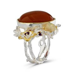 Серебряное (925) кольцо с драгоценными камнями, код f50353, EU-59 (~18,75 мм) F50353EU-59 цена и информация | Кольца | pigu.lt