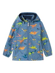 Name It детская куртка софтшелл 13223477*01, голубой/оранжевый 5715508392728 цена и информация | Куртки для мальчиков | pigu.lt