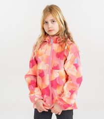 Детская куртка - софтшелл Name It 13223484*01, коралловая/желтая, 5715508379651 цена и информация | Куртки, пальто для девочек | pigu.lt