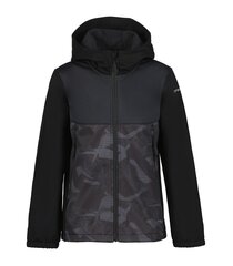 Icepeak детская куртка софтшелл Kingwood 51895-5*990, черный/серый 6438568103958 цена и информация | Куртки для мальчиков | pigu.lt