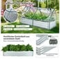 Pakelta sodo lysvė su uždangalu Costway, 180 x 90 x 91 cm kaina ir informacija | Šiltnamiai | pigu.lt