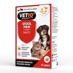 Добавка Vetiq Stool Firm для собак и кошек в таблетках, 45 штук цена и информация | Витамины, добавки, средства от паразитов для собак | pigu.lt