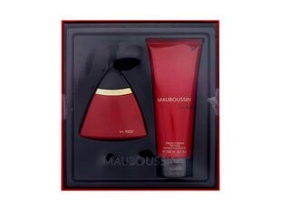 Набор Mauboussin in Red для женщин: парфюмерная вода EDP, 100 мл + гель для душа, 200 мл цена и информация | Женские духи | pigu.lt