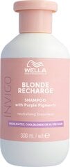 Šampūnas šviesiems plaukams Wella Professionals Blonde Recharge, 300 ml kaina ir informacija | Šampūnai | pigu.lt