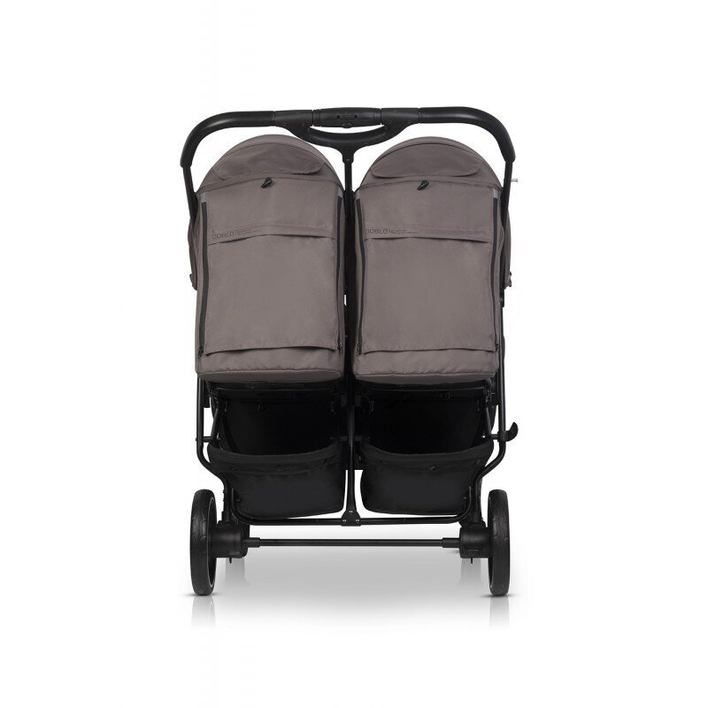 Dvynukų vežimėlis Euro-cart Doblo, Taupe kaina ir informacija | Vežimėliai | pigu.lt