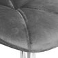 Baro kėdė Velvet, pilka kaina ir informacija | Virtuvės ir valgomojo kėdės | pigu.lt