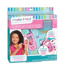 Kūrybinis rinkinys su lūpų blizgiais Make it real Telefonas kaina ir informacija | Kosmetika vaikams ir mamoms | pigu.lt