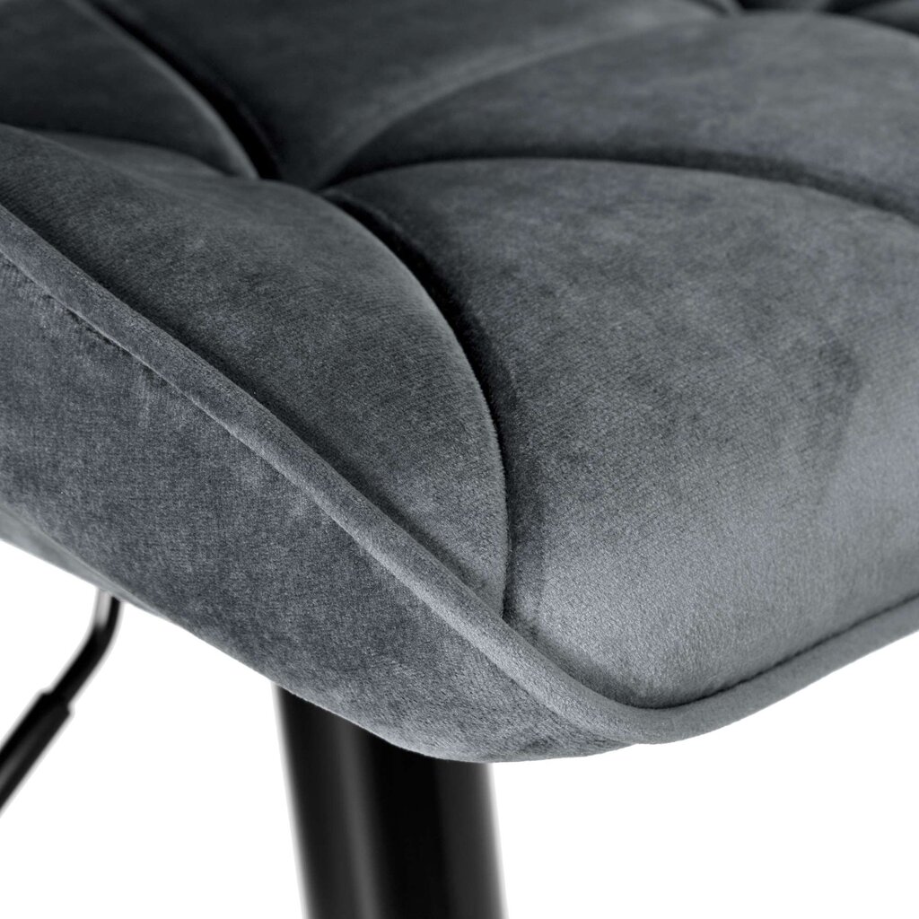 Baro kėdė Grappo, pilka/juoda kaina ir informacija | Virtuvės ir valgomojo kėdės | pigu.lt