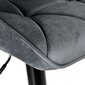 Baro kėdė Grappo, pilka/juoda kaina ir informacija | Virtuvės ir valgomojo kėdės | pigu.lt