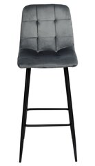 барный стул - hamilton, серый цена и информация | Стулья для кухни и столовой | pigu.lt