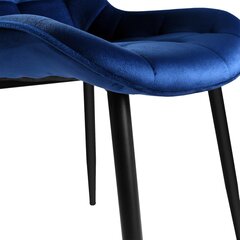 Kėdė Velvet, mėlyna kaina ir informacija | Virtuvės ir valgomojo kėdės | pigu.lt