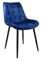 Kėdė Velvet, mėlyna kaina ir informacija | Virtuvės ir valgomojo kėdės | pigu.lt