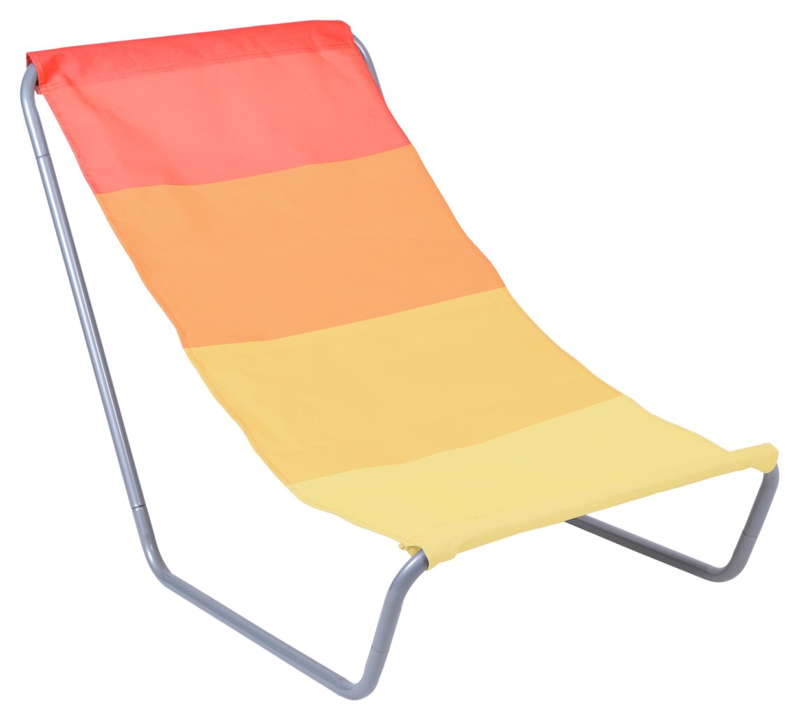 Paplūdimio gultas Olek, oranžinis kaina ir informacija | Gultai | pigu.lt