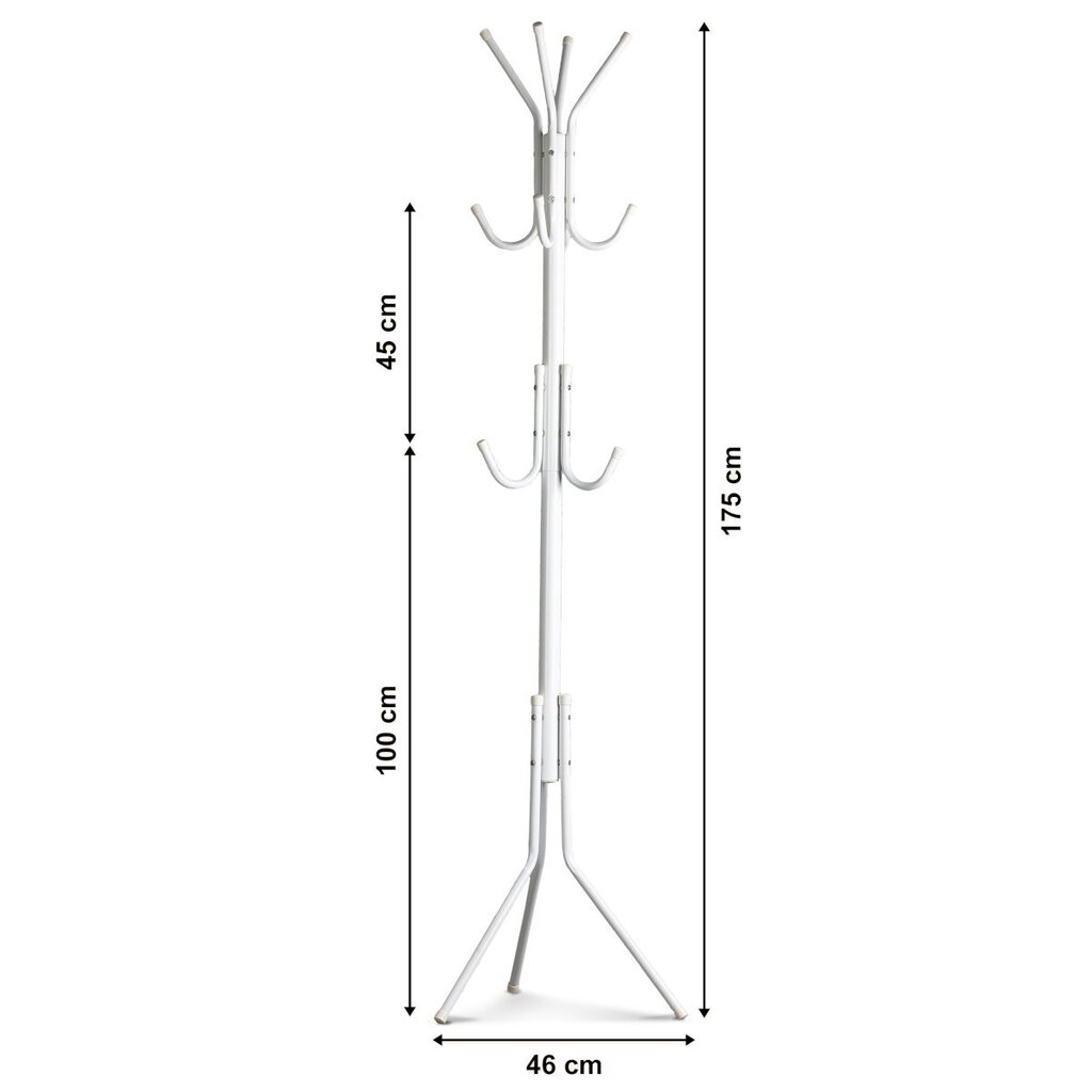 Drabužių kabykla, 175 cm kaina ir informacija | Pakabos, maišai drabužiams | pigu.lt