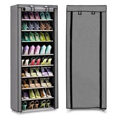Текстильный шкаф с полками для одежды и обуви, серый цена и информация | Полки для обуви, банкетки | pigu.lt