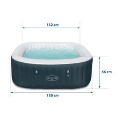 Pripučiamas baseinas Bestway, 180x132x66 cm, su filtru kaina ir informacija | Baseinai | pigu.lt