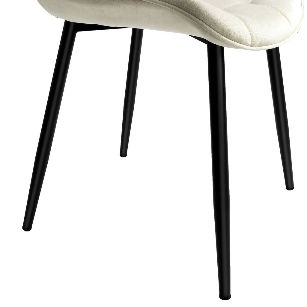 Kėdė Velvet, smėlio spalvos kaina ir informacija | Virtuvės ir valgomojo kėdės | pigu.lt