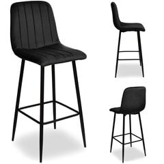 Baro kėdė Toronto, juoda kaina ir informacija | Virtuvės ir valgomojo kėdės | pigu.lt