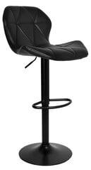 Барный стул Gordon, черный цена и информация | Стулья для кухни и столовой | pigu.lt