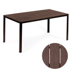 Садовый обеденный стол Polywood, 156 см. x 78 см, коричневый цена и информация | Садовые столы, столики | pigu.lt