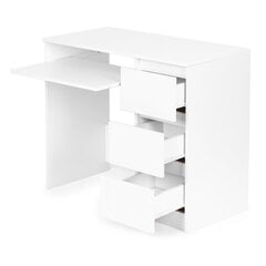 Kompiuterio stalas, 90x45 cm, baltas kaina ir informacija | Kompiuteriniai, rašomieji stalai | pigu.lt