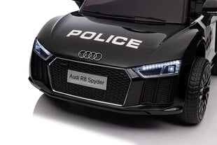 Vienvietis elektrinis sportinis automobilis vaikams Audi R8 spyder, juodas kaina ir informacija | Elektromobiliai vaikams | pigu.lt