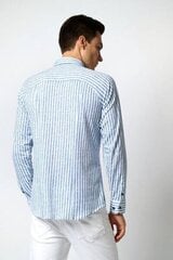 Marškiniai vyrams 54060-7, mėlyni цена и информация | Рубашка мужская | pigu.lt