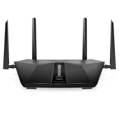 NETGEAR Nighthawk AX5400 belaidis maršrutizatorius Gigabitinis eternetas Dviguba juosta (2,4 GHz / 5 GHz) Juoda kaina ir informacija | Maršrutizatoriai (routeriai) | pigu.lt