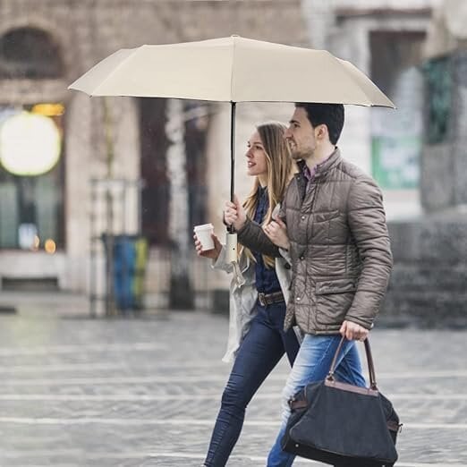 Automatinis skėtis moterims Need 4You, smėlio kaina ir informacija | Moteriški skėčiai | pigu.lt