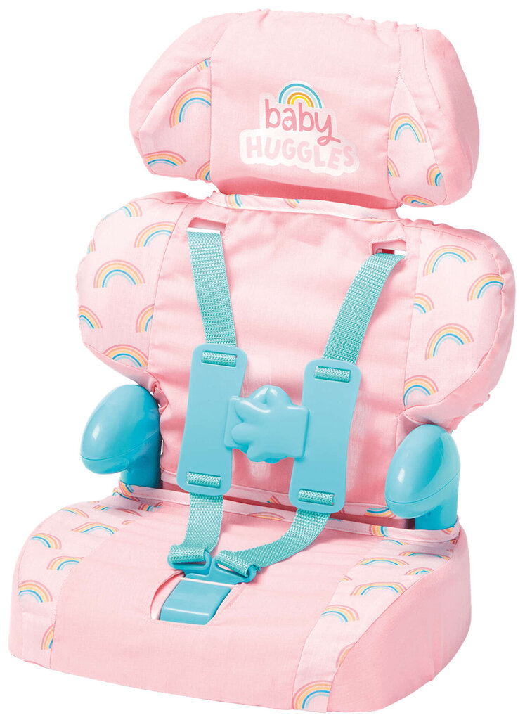 Automobilinė kėdutė Baby Huggles lėlėms iki 46 cm Casdon, 71050, rožinė цена и информация | Žaislai mergaitėms | pigu.lt