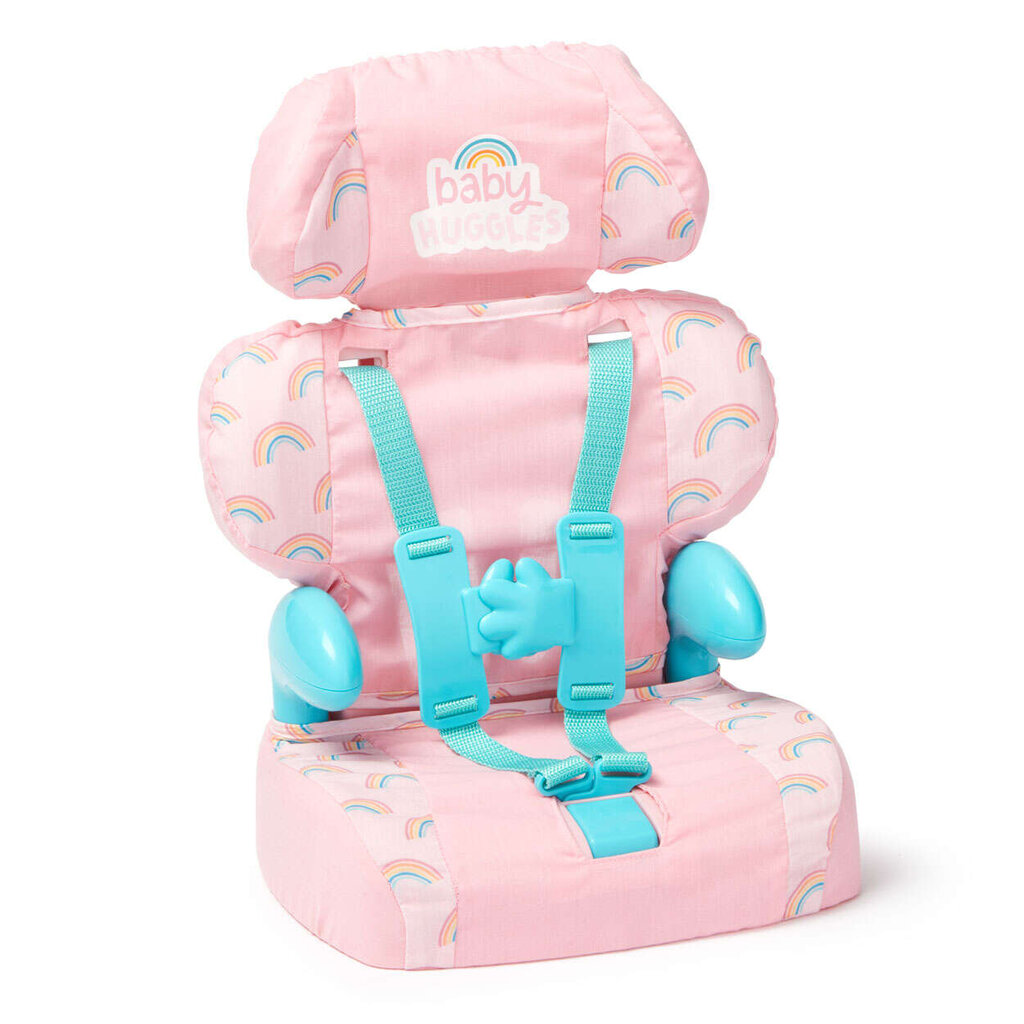 Automobilinė kėdutė Baby Huggles lėlėms iki 46 cm Casdon, 71050, rožinė цена и информация | Žaislai mergaitėms | pigu.lt