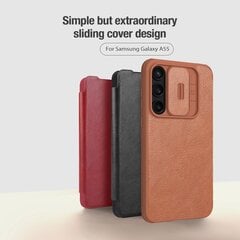 Nillkin Qin Book PRO Case for Samsung Galaxy A55 5G Red цена и информация | Чехлы для телефонов | pigu.lt