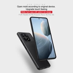 Nillkin Super Frosted Back Cover for Poco X6 Pro 5G Black цена и информация | Чехлы для телефонов | pigu.lt