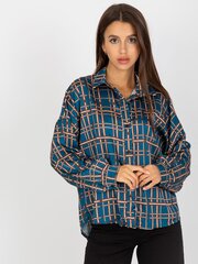 Marškiniai moterims 736780621, mėlyni kaina ir informacija | Palaidinės, marškiniai moterims | pigu.lt