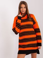Suknelė moterims 656446374, oranžinė/juoda цена и информация | Платья | pigu.lt