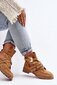 Lu Boo aulinukai moterims 517914725, smėlio spalvos kaina ir informacija | Aulinukai, ilgaauliai batai moterims | pigu.lt
