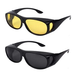 Naktiniai ir dieniniai akiniai, 2 vnt. цена и информация | Спортивные поляризованные солнцезащитные очки | pigu.lt