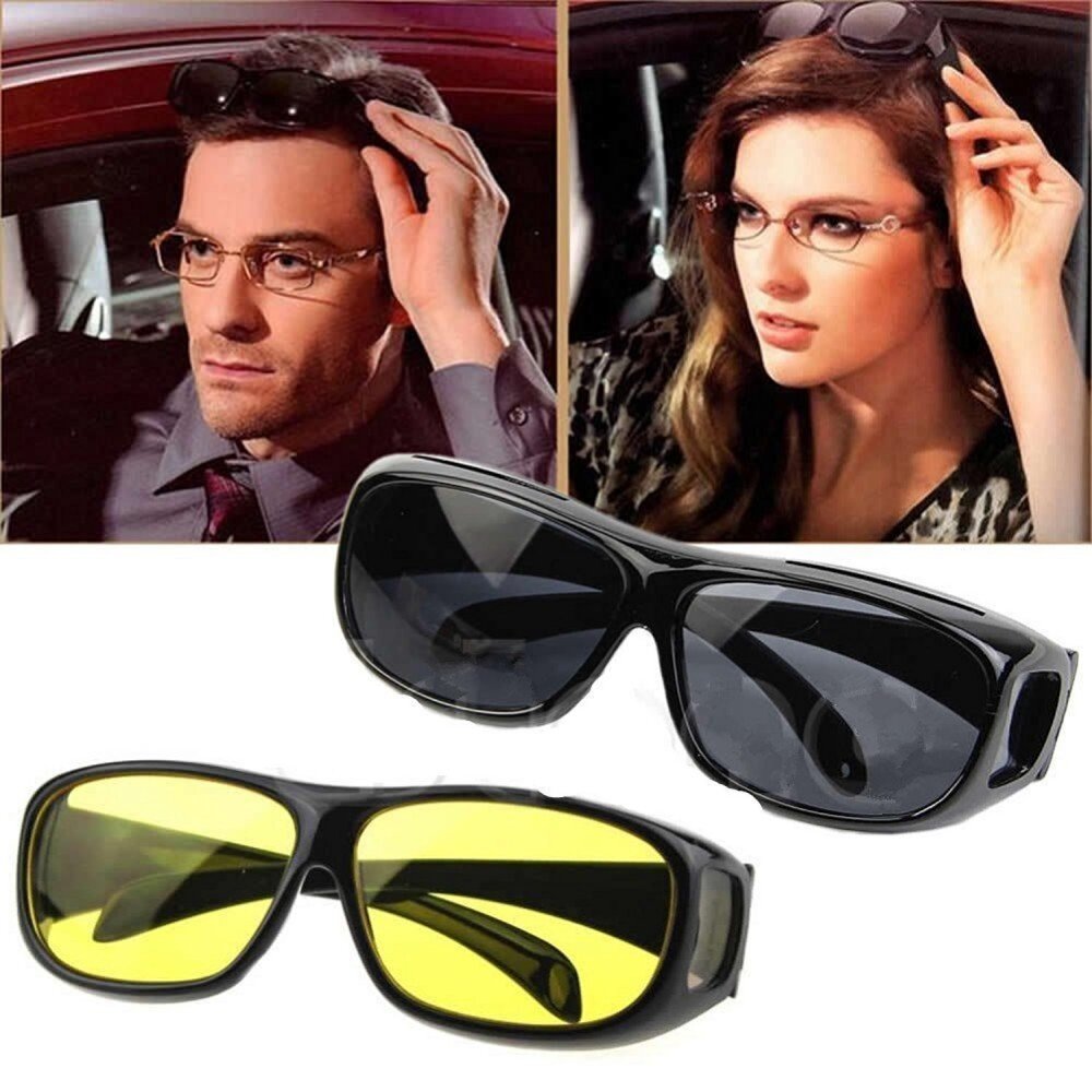 Naktiniai ir dieniniai akiniai, 2 vnt. kaina ir informacija | Akiniai nuo saulės vyrams | pigu.lt