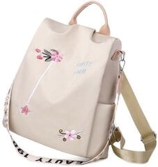 Рюкзак женский S118 бежевый цена и информация | Женские сумки | pigu.lt
